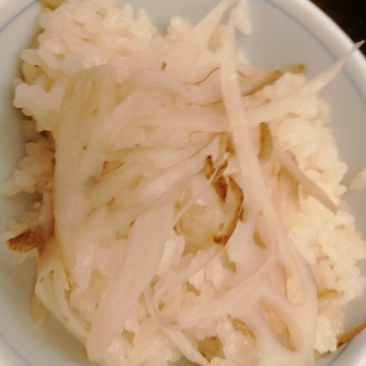 ごぼうとれんこんの炊き込みご飯